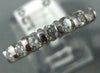 .50CT DIAMOND 14KT WHITE GOLD SEMI ETERNITY ROUND 7 STONE ANNIVERSARY RING #1136