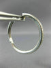 ESTATE .50CT ROUND CUT DIAMOND 14KT WHITE GOLD 3D CLASSIC HOOP EARRINGS #1439