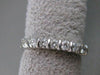 ESTATE ROUND DIAMOND ANNIVERSARY RING CHANNEL 14K WHITE GOLD WEDDING BAND #11387