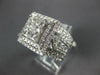 EXTRA LARGE 4.42CT DIAMOND 18KT WHITE GOLD 3D ROUND & PRINCESS ENGAGEMENT RING