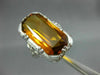 ANTIQUE LARGE 9.40CT AAA CITRINE 18KT WHITE GOLD SOLITAIRE FILIGREE RING #26609