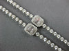 LARGE & LONG 12.50CT DIAMOND 18KT WHITE GOLD HEXAGON SNOWFLAKE TENNIS NECKLACE