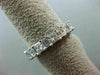 LARGE 5.75CT PRINCESS & BAGUETTE DIAMOND 14K WHITE GOLD 3D ETERNITY WEDDING RING