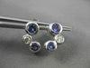 ESTATE 1.03CTW DIAMOND & AAA TANZANITE 14KT WHITE GOLD FLOATING JOURNEY EARRINGS