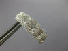1.33CT DIAMOND 18K WHITE GOLD MULTI FLOWER CLUSTER LEVERBACK HANGING EARRINGS