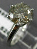 ESTATE 2.52CT ROUND DIAMOND PLATINUM 3D CLASSIC SOLITAIRE ENGAGEMENT RING #20219