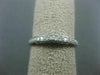 ESTATE .21CT DIAMOND 14KT WHITE GOLD 3D SEMI ETERNITY WEDDING ANNIVERSARY RING