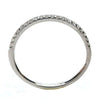 ESTATE .16CT DIAMOND 18KT WHITE GOLD CLASSIC 2MM SEMI ETERNITY ANNIVERSARY RING