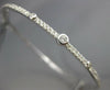 ESTATE 1.13CT DIAMOND 18KT WHITE GOLD 3D ETOILE ETERNITY LOVE BANGLE BRACELET
