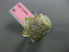 ESTATE LARGE .74CT DIAMOND 18K WHITE & YELLOW GOLD GOLDEN SHOOTING STAR FUN RING