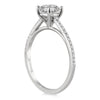 1.08CT DIAMOND 14K WHITE GOLD 3D ROUND CLASSIC SOLITAIRE 4 PRONG ENGAGEMENT RING