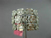 ESTATE LARGE 2.01CT DIAMOND 18KT WHITE GOLD 3D MULTI ROW SQUARE ANNIVERSARY RING