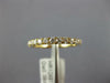 ESTATE .39CT DIAMOND 18KT YELLOW GOLD 3D ROUND 2mm CLASSIC ANNIVERSARY RING