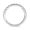 ESTATE .57CT DIAMOND 14K WHITE GOLD ROUND SEMI ETERNITY WEDDING ANNIVERSARY RING