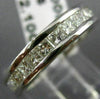 ESTATE 2.10CT PRINCESS CUT DIAMOND 14K WHITE GOLD ETERNITY ANNIVERSARY RING 6542