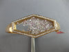 LARGE 3.06CT DIAMOND 18KT ROSE GOLD 3D HEXAGON FLOATING FUN CUFF BANGLE BRACELET