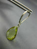 6.0CT AAA LEMON QUARTZ 14KT WHITE GOLD 3D PEAR SHAPE LEVER BACK HANGING EARRINGS