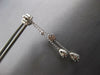1.65CT DIAMOND 18KT WHITE GOLD 3D FLOWER BY THE YARD TEAR DROP HANGING EARRINGS