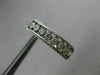 ESTATE .52CT DIAMOND 14KT WHITE GOLD 3D CLASSIC FILIGREE MILGRAIN HOOP EARRINGS