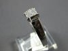 ESTATE .25CT DIAMOND 14KT WHITE GOLD PRINCESS INVISIBLE SQUARE ENGANGEMENT RING