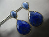 EXTRA LARGE 101.66CT MOCHA DIAMOND & SODALITE 14KT BLACK & YELLOW GOLD EARRINGS
