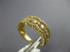 WIDE .77CT DIAMOND 18KT YELLOW GOLD 3D 3 ROW LOVE KNOT FILIGREE ANNIVERSARY RING