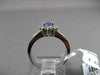 ESTATE 1.08CT DIAMOND & AAA TANZANITE 14KT WHITE GOLD CLUSTER ENGAGEMENT RING