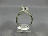 ESTATE EXTRA LARGE 2.72CT WHITE & BLACK DIAMOND 14KT WHITE GOLD 3D COCKTAIL RING