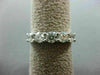 WIDE 1.25CT ROUND DIAMOND 14KT WHITE GOLD 3D 5 STONE WEDDING ANNIVERSARY RING