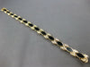 1.08CT DIAMOND & AAA ONYX 14K YELLOW GOLD MARQUISE SHAPE & ROUND BRACELET #27042