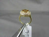 ANTIQUE LARGE 2.96CTW CITRINE DIAMOND 14KT Y GOLD RING
