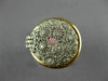 ESTATE EXTRA LARGE .46CT DIAMOND 18K WHITE & ROSE GOLD 3D DOME SHAPE FLOWER RING