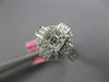 LARGE 1.40CT DIAMOND 18KT WHITE GOLD 3D ROUND & BAGUETTE CLUSTER ENGAGEMENT RING
