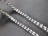 ESTATE LONG .81CT DIAMOND 14K WHITE GOLD 3D CLASSIC BEZEL ROUND HANGING EARRINGS