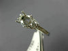ESTATE WIDE .51CT DIAMOND 14K WHITE GOLD FLOWER SEMI MOUNT ENGAGEMENT RING 22187