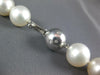 EXTRA LARGE .07CT DIAMOND & AAA SOUTH SEA PEARL 14KT WHITE GOLD ETOILE NECKLACE