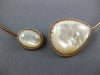 LARGE 1.10CT DIAMOND & AAA MOTHER OF PEARL 14KT ROSE GOLD HALO CHOKER NECKLACE