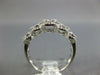 ESTATE 1.07CT DIAMOND 18KT WHITE GOLD MULTI FLOWER HALO CLASSIC ANNIVERSARY RING