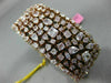 GIA WIDE & LONG 33.81CT PINK DIAMOND 18K ROSE GOLD 3D MULTI ROW TENNIS BRACELET
