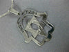 ESTATE LARGE 14KT WHITE GOLD CLASSIC STAR OF DAVID HAMSA FLOATING PENDANT #2734