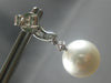 LARGE .6CT DIAMOND & AAA SOUTH SEA PEARL 18K WHITE GOLD JOURNEY HANGING EARRINGS
