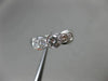 ESTATE .65CT DIAMOND 14KT WHITE GOLD GRADUATING BEZEL ENGAGEMENT RING 5mm #3757