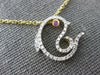 ESTATE .26CT DIAMOND & AAA RUBY 14K YELLOW GOLD LUCK HAPPY FISH FLOATING PENDANT