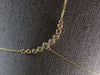 LARGE .50CT DIAMOND 14K YELLOW GOLD GRADUATING LARIAT SOLITAIRE JOURNEY NECKLACE