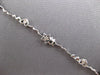 ESTATE .22CT DIAMOND 18KT WHITE GOLD 3D HEART & STAR BY THE YARD TENNIS BRACELET