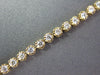 ESTATE .96CT DIAMOND 18KT YELLOW GOLD 3D CLASSIC ROUND 2mm LOVE TENNIS BRACELET