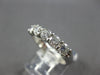 1.08CT DIAMOND 14KT WHITE GOLD 3D 5 STONE SHARED PRONG WEDDING ANNIVERSARY RING