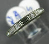 ESTATE .82CT DIAMOND PLATINUM 3D CLASSIC SEMI ETERNITY CHANNEL ANNIVERSARY RING