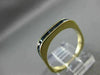 ESTATE .60CT AAA ASSCHER CUT SAPPHIRE 14KT YELLOW GOLD WEDDING RING BAND #20288