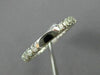 ANTIQUE .72CT ROUND OLD MINE DIAMOND 18KT WHITE GOLD SQUARE ETERNITY RING #11514